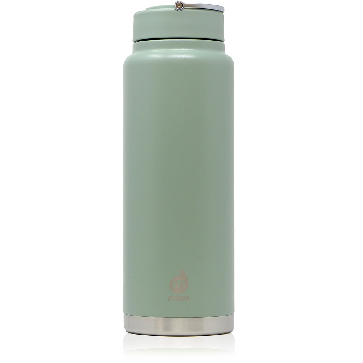 Cheetah - Sage Green Stainless Steel Wide Mouth Water Bottle